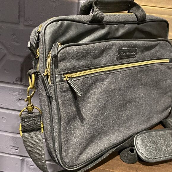 Eddie Bauer Charcoal Laptop Ipad Travel Business Bag - Picture 3 of 11